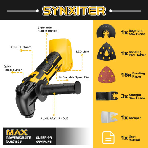 Cordless Oscillating Tool for Dewalt 20V Battery(N 2