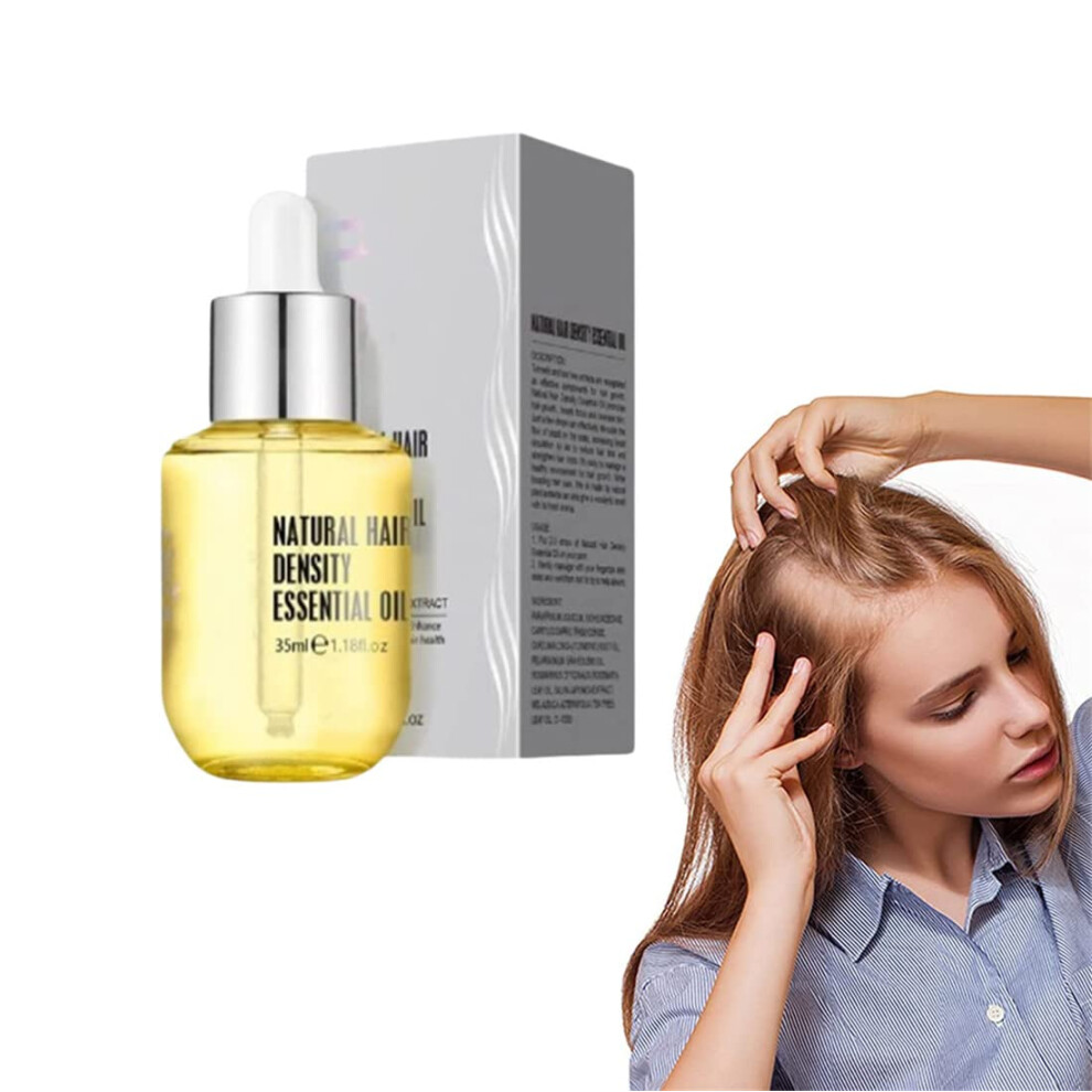 Ginger Hair Growth Serum for Hair Loss, Natural Regrowth Oil with Fast Hair Thickening, 35ml