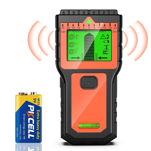 8-in-1 Stud Finder Wall Scanner with LCD Display &