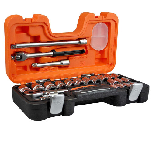 Bahco Bahco S240 Socket Set 24 Piece 1/2 Square Drive & 2