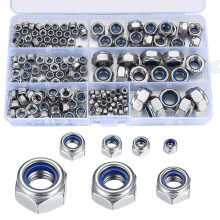 165 Pcs Locknut Assortment, Stainless Steel Lock N