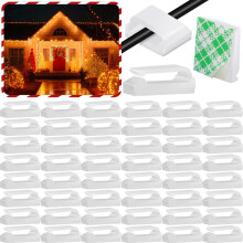 Hicarer 100 Pcs Adhesive Cable Clips Hooks for Out