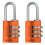 Abus ABUS 145/20 Combination Padlock - Orange (Pack of 1
