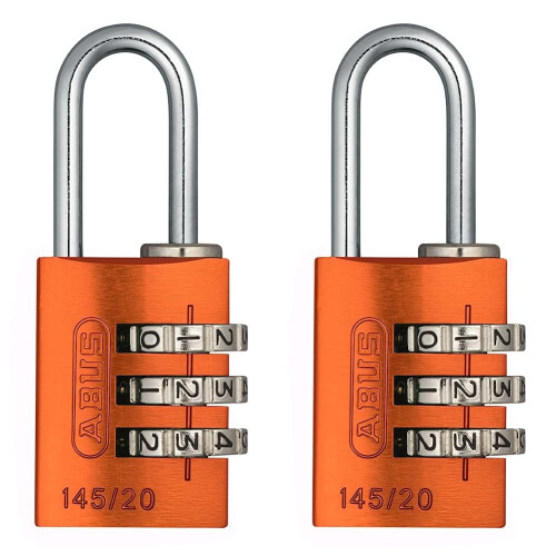 Abus ABUS 145/20 Combination Padlock - Orange (Pack of