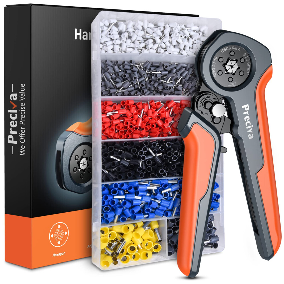 Ferrule Crimping Tool, Preciva 0.25-6Mmâ²/Awg23-10 43528424
