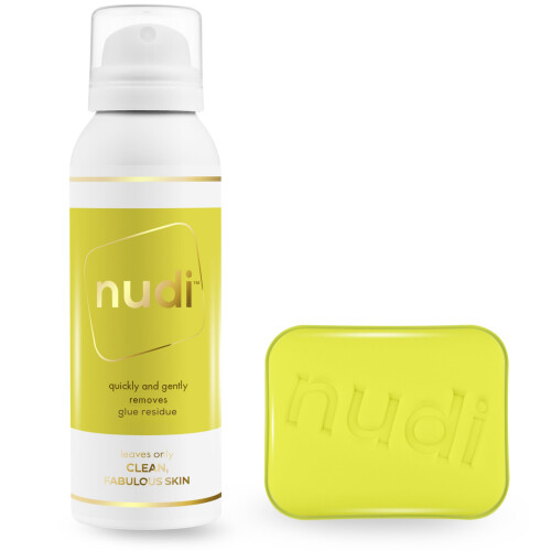 Nudi HRT Patch Adhesive Remover Spray and Nudi Pad