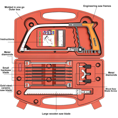 13 in 1 Multifunctional Hacksaw Tool for Metal/Woo 1