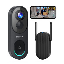 BOTSLAB 5MP Video Doorbell Camera Wireless No Mont