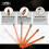 BGTEC Masonry Drill Bits Set - 10pcs 8mm Tungsten 6