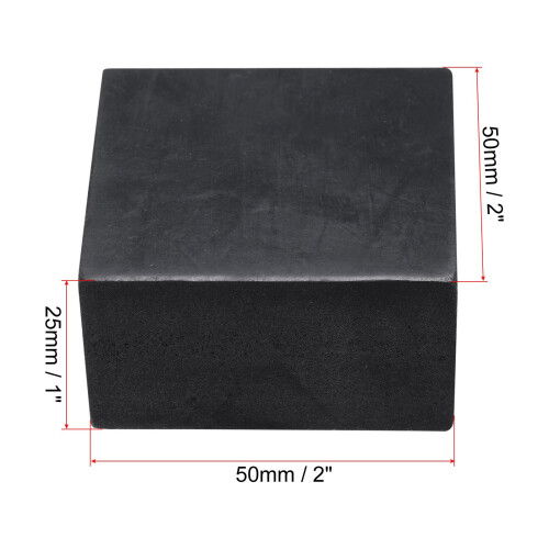 sourcing map 12pcs Rubber Anti-Vibration Pads Hard 1