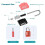 Bladez Combination Padlock with Code, Heavy Duty 4 3