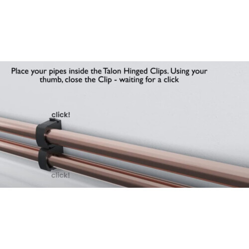 ROHANS Single 15mm HINGED Pipe Clips TS15 for PIPE 2