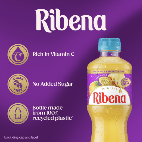 Ribena Ribena Pineapple and Passion Fruit Juice Drink 2