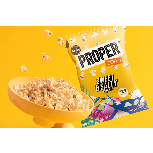 PROPER Sweet & Salty Popcorn, 90g x 2