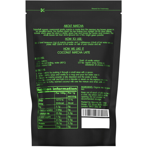 SuperSelf Organic Matcha Powder - Ceremonial Grade 1