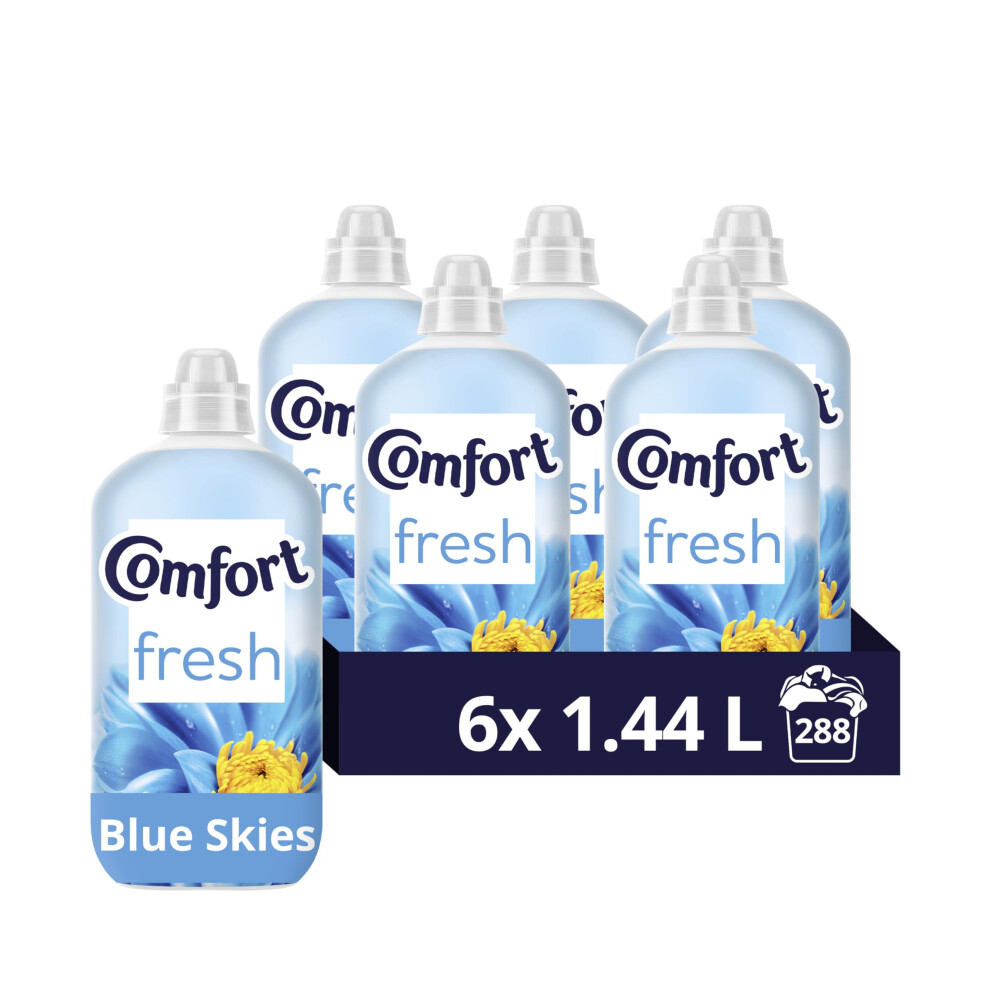 Comfort Fresh Skies Fabric Conditioner With Blue