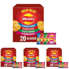 Walkers Classic Variety Multipack Crisps Box 20x25g