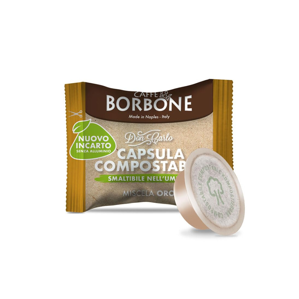 Caffè Borbone Don Carlo Compostable Caspules, Gold