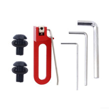 Recurve Bow Magnetic Arrow Rest Adjustable Height and Sensitivity Aluminum Alloy for Target Archery (Red)