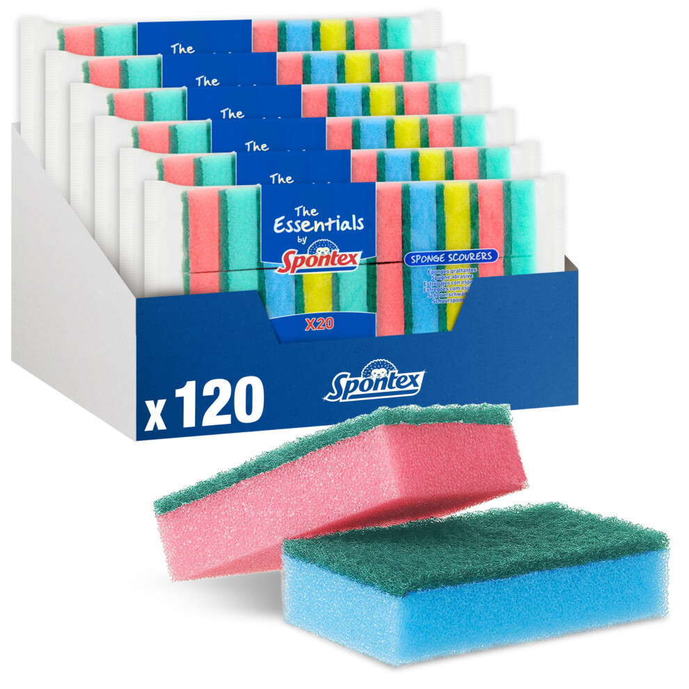 Spontex The Essentials Washing Up Sponge Scourers