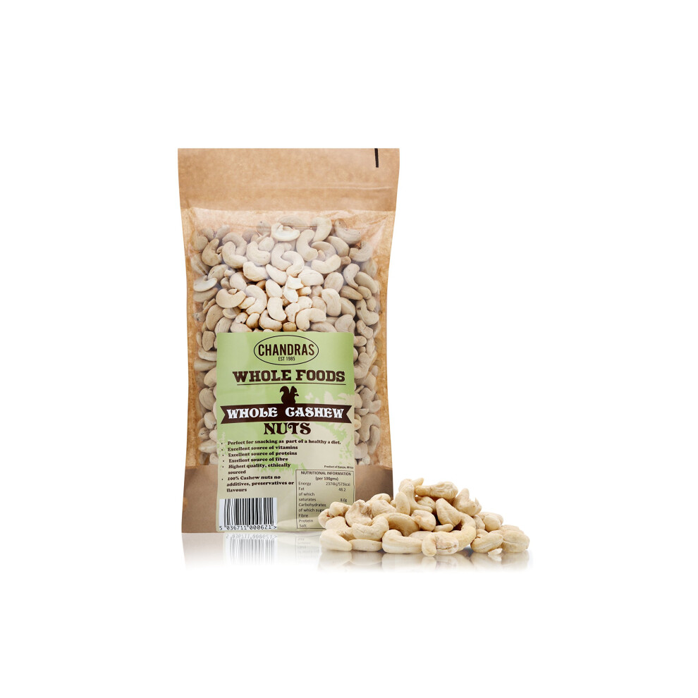 Chandra Whole Foods –Whole Cashew Nuts 300G