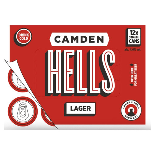 Camden Town Brewery Hells, 12 x 330