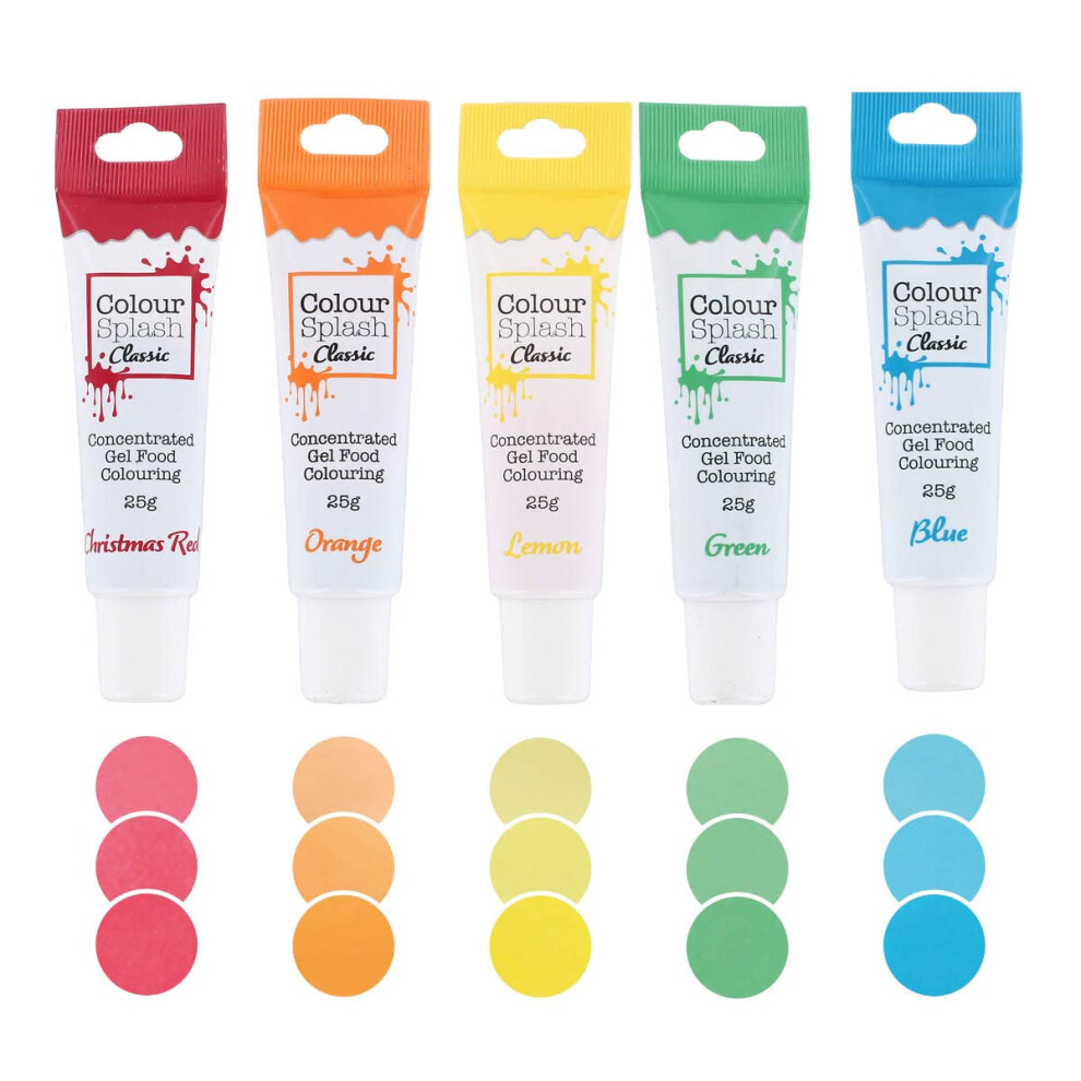 Colour Splash Food Colouring Gels, Rainbow Brights
