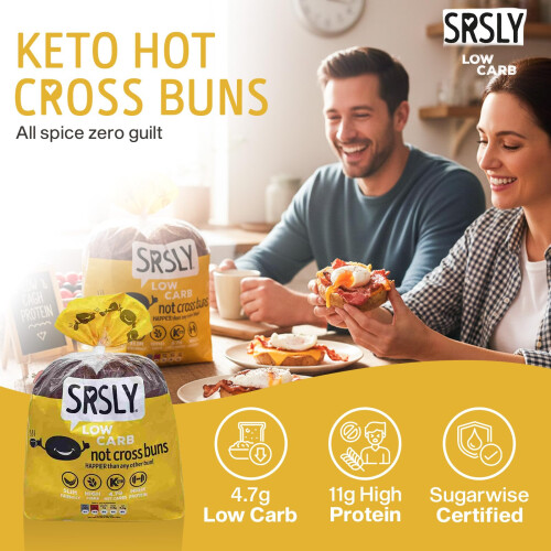 SRSLY Low Carb Keto Hot Cross Buns 2