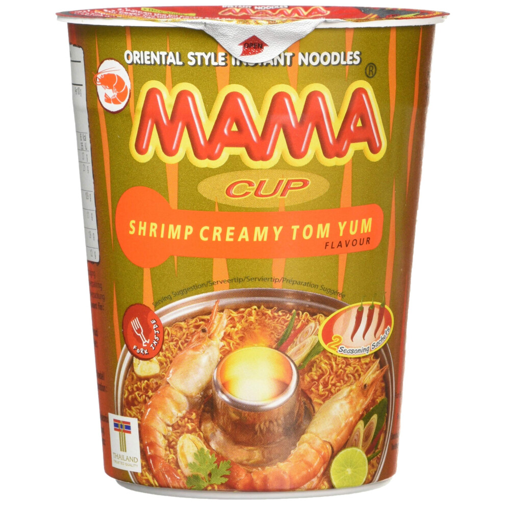 Mama Instant Cup Noodle With Creamy Shrimp