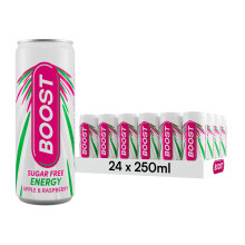 Boost Energy Drink Sugar Free Raspberry &