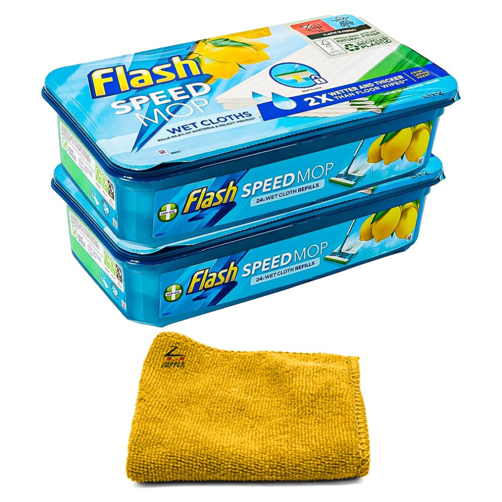 Zopper Flash Speed Mop Refills Wipes 48 Wet