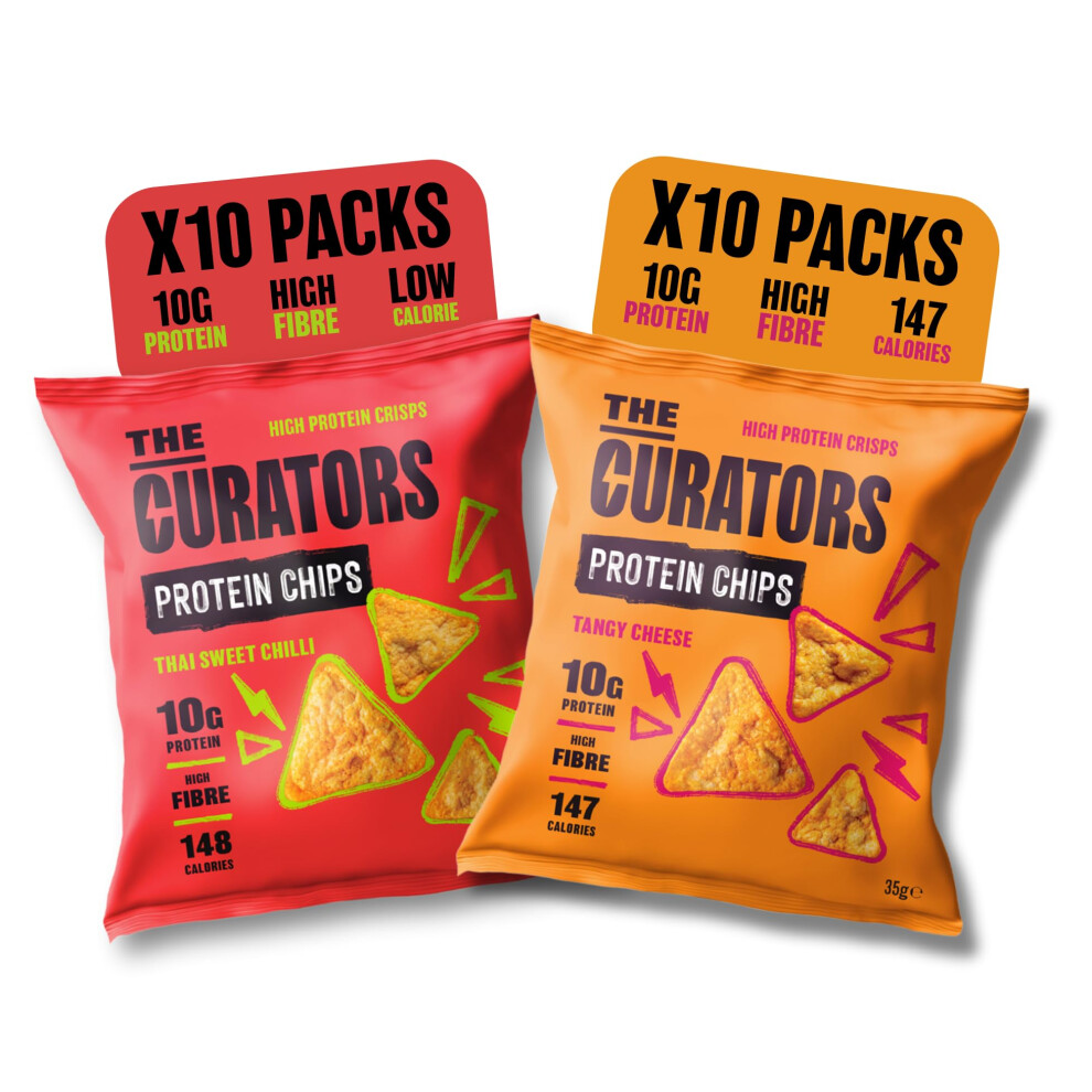 The Curators Protein Chips, Tangy Cheese &