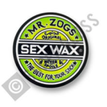 Sex Wax Lime Green Surf Sticker Vintage Style Premium Surfing