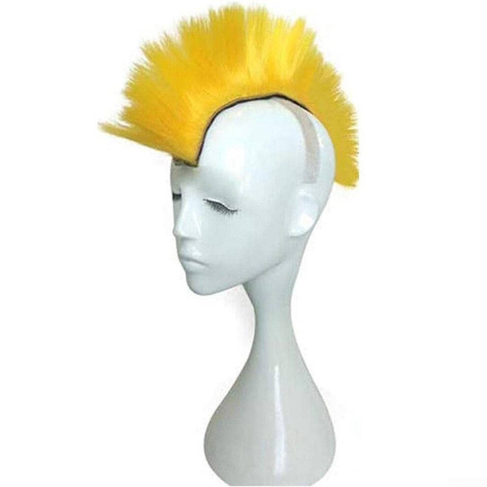 Motorcycle Helmet Cockscomb Offroad Helmet Decor For Fullface Helmets Punk Style Trim Weatherresistant Wig Yellow 9174973691938