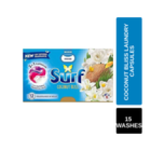 Surf Coconut Bliss Laundry Detergent Capsules 15 Washes