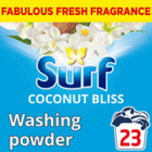 SURF LAUNDRY WASHING POWDER COCONUT BLISS 23 WASHES 1.15KG CONCENTRATED NEW