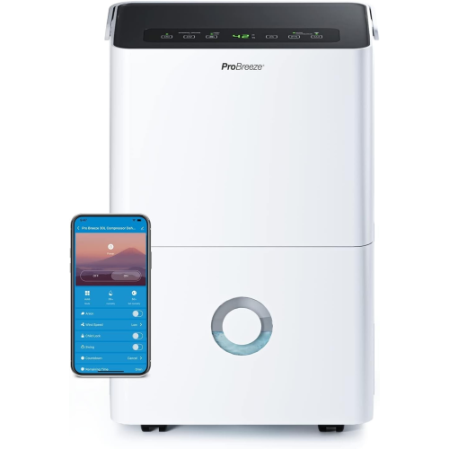 Pro Breeze 30LDay Dehumidifier Smart Compressor Dehumidifier App 4L Tank