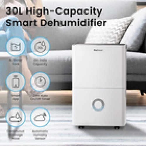 Pro Breeze 30LDay Dehumidifier Smart Compressor Dehumidifier App 4L Tank 1