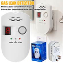 Gas Leak Detector V2 Update Accurate Natural Gas Alarm Digital Display White