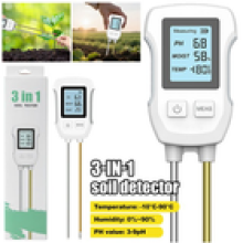 3 in 1 Digital Soil PH Tester Temperature Moisture Meter For Garden Plant Lawn