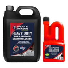 Sink and Drain Unblocker 5 Litre and 750 ml Powerful Formula Spear Jackson