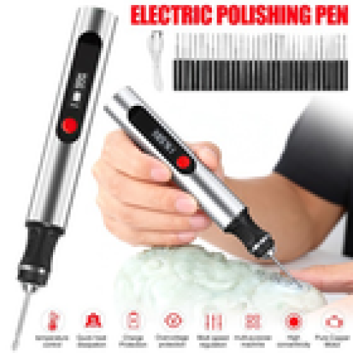 Mini Cordless Rechargeable Grinding Pen Electric Engraving Pen Kit with 30 Bits 2