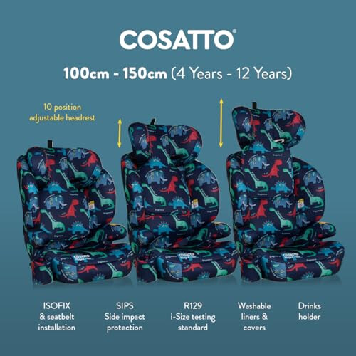 Cosatto Cosatto Ninja 2 iSize Car Seat - from 100-150cm, A 1