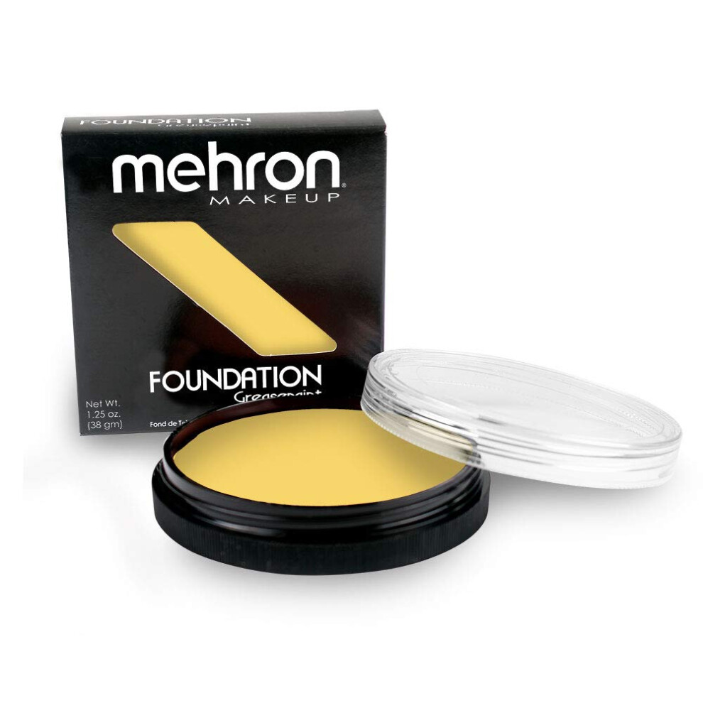 Mehron Yellow Makeup Creamblend Stick | Face Paint, Body Paint, & Foundation Cream Makeup | Body Paint Stick .75 Oz (21 G) (Yellow)