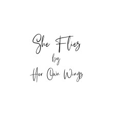 'She Flies By Her Own Wings' Temporary Tattoo 3.5x3.5cm Size Pack Of 4