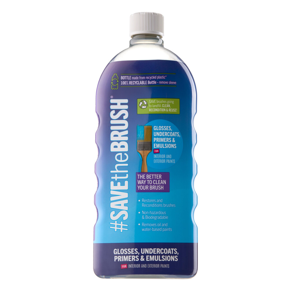 Bartoline Save The Brush? Glosses, Undercoats, Primers & Emulsions 1L ? Eco White Spirit Alternative Cleans Brushes Fast ? Biodegradable 5010789960018