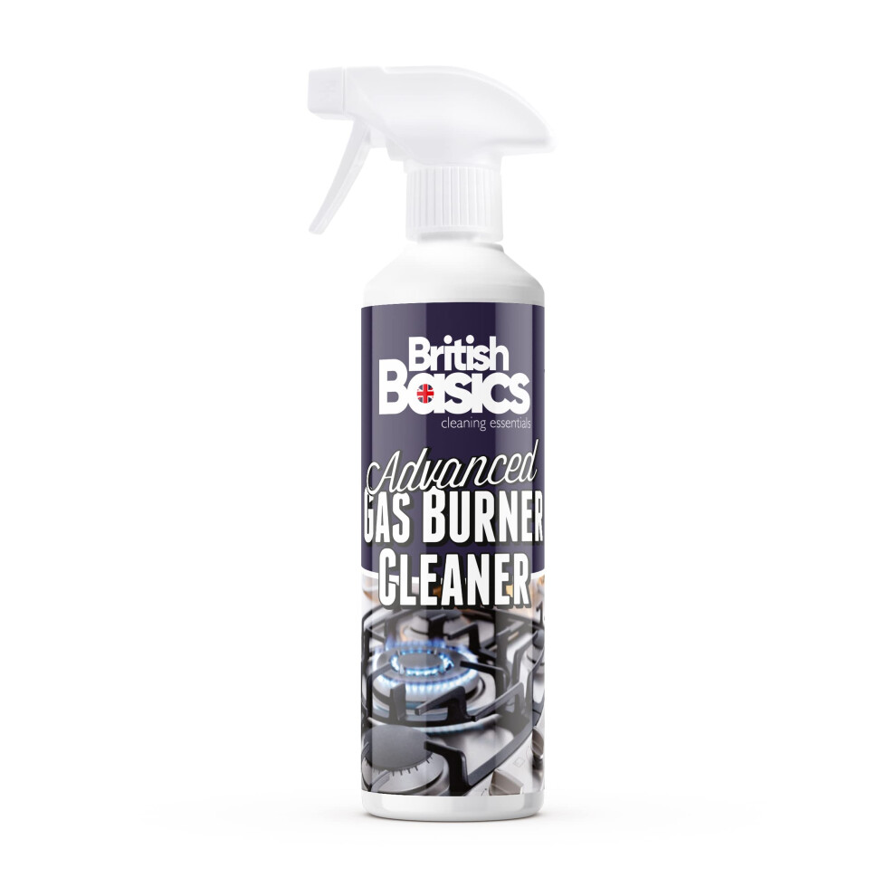 Britishbasics - Gas Burner Cooker Hob Cleaner 500Ml Heavy-Duty Degreaser For Hob, Stove & Cooker Tops - Cuts Through Burnt-On Grease, Food & Oil