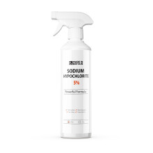 ChemLab - Sodium Hypochlorite 5% Solution 500ml - Powerful Mould & Mildew Remover - Removes Bacteria & Eliminates Black Spots - For Walls, Tiles,