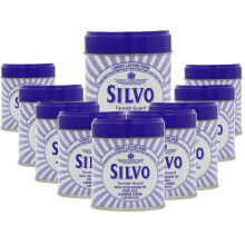 Silvo Wadding Metal Polish, 75g x 10 - For Brass, Copper, Stainless Steel & Chrome