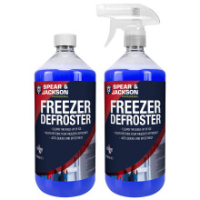 Spear & Jackson Freezer Defroster, 2 x 500ml Bottles, Ready to Use Ice Build-Up Remover for Restoring Freezer Efficiency